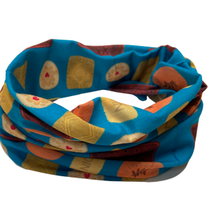 Tea biscuit Time for tea multi way band / eco snood by Isabella Josie and co.
