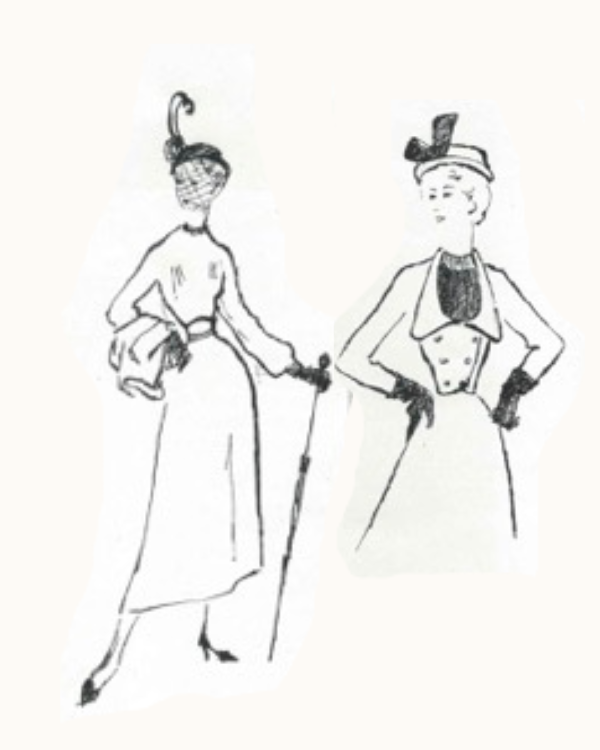 Images from an advert in Vogue Knitting Book No 33 c Autumn 1948 Published by Conde Nast Publications (London, UK)