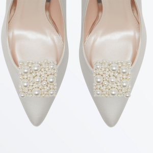 Camille Pearl Shoe Clips by Rainbow Club